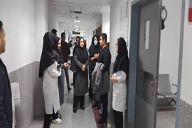 بازدید بیمارستان شهید حسین پور لنگرود به منظور احصاء استانداردهای اعتبار بخشی آموزشی بیمارستان