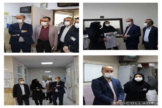 بازدید معاون آموزشی دانشگاه از اورژانس بیمارستان پورسینا 
