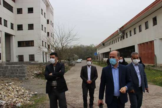بازدید سرپرست معاونت آموزشی دانشگاه از مرکز آزمون در حال ساخت سایت لاکان 